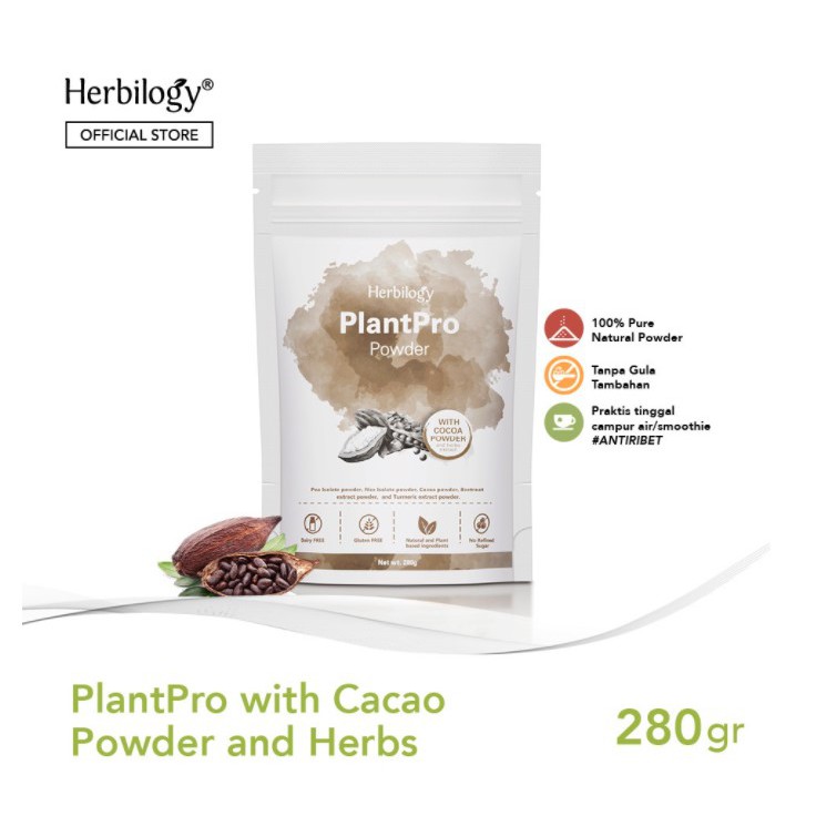 Herbilogy PlantPro Powder Cocoa (Plant Protein) 280 g