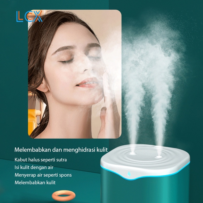 LCX Dual Mist Humidifier Purifier Diffuser Portable Pelembab dan Penjernih Udara VS-1833