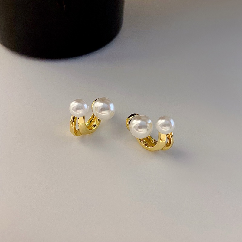 Anting Tusuk Mutiara Simple Kualitas Tinggi Untuk Wanita