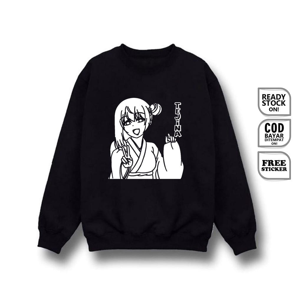 SWEATER WAIFU ANIME MANGA TEJINA SENPAI MAGICAL SEMPAI ASSISTANT MADARA SAN SAKI CHAN WIBU OTAKU JAPAN CULTURE COSPLAY BAJU JEPANG - SIGN CLOTH