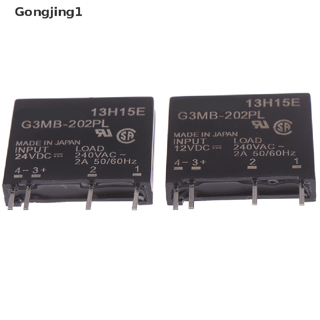 Gongjing1 1 / 2pcs Modul Relay Id G3Mb-202P Dc-Ac Pcb Ssr Solid State 12v