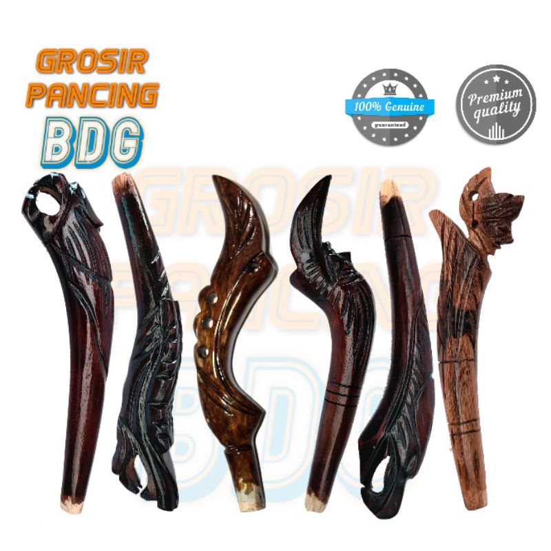 pahul gagang joran timbang ukir kayu