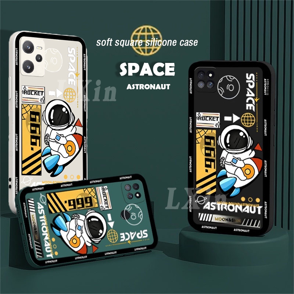 Soft Case TPU Desain Roket Narzo Untuk Realme C55 C53 Realme 10 C35 C21Y C25Y C11 2021 C21 Realme 8i C25 C17 C15 C12 C3 C2 7i 5 5i 6Pro 7Pro 30na