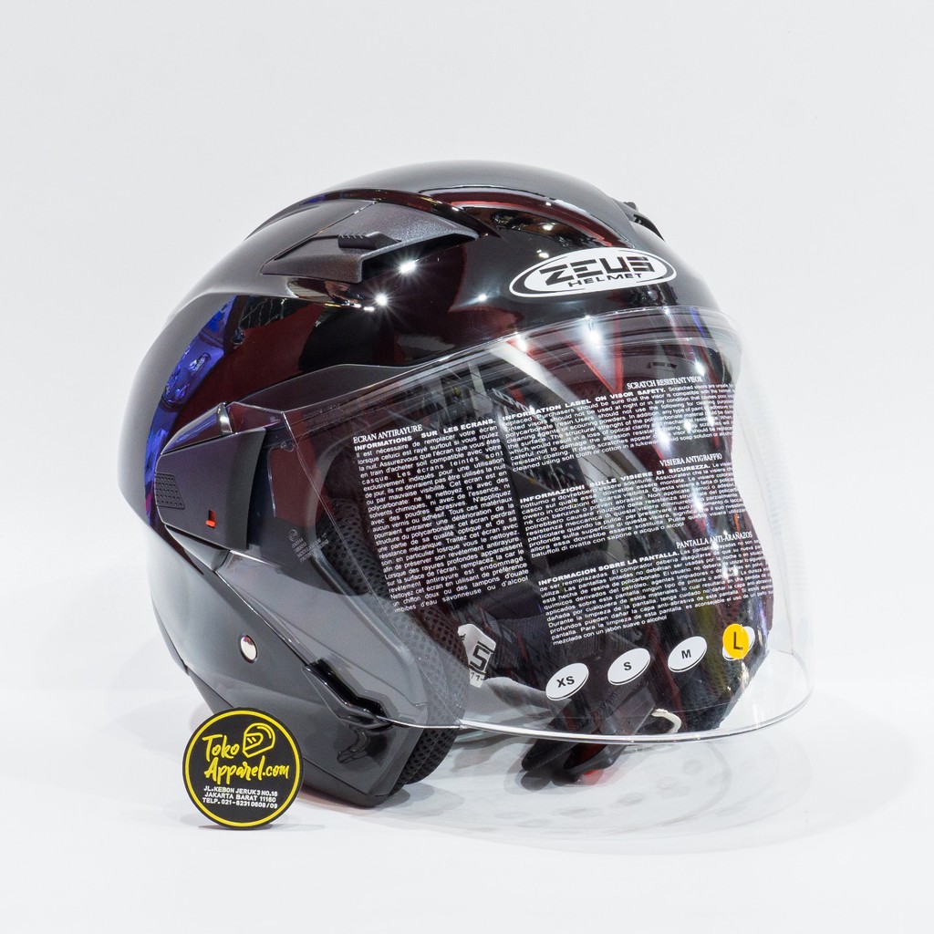 Jual Helm Zeus Half Face / Zeus zs611 / Zeus 611 / Polos Shopee Indonesia