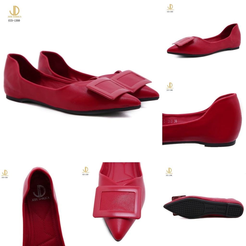 JOSE DAROCA Sepatu Flat Shoes Kulit #CCS-1350# Original