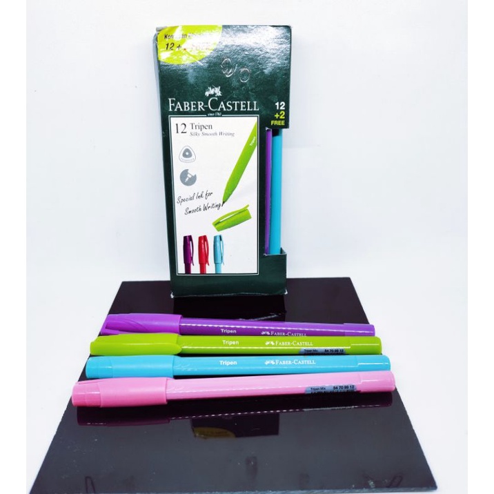 

Pulpen Faber-Castell tripen/ BP Faber-Castell isi 12pcs+2pcs