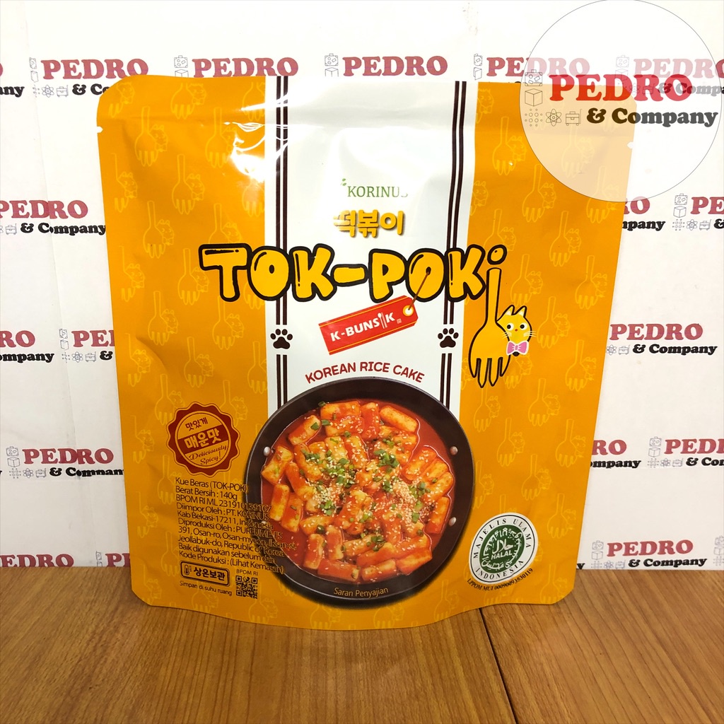 

Korinus tokpoki korean rice cake 140 gram - tok poki dok bokki instant