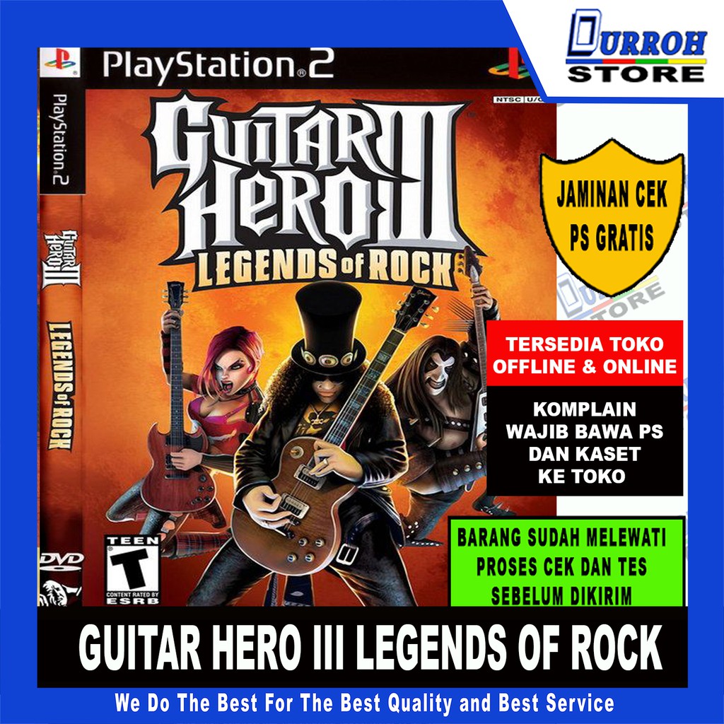 Jual Kaset Game Ps 2 Guitar Hero Iii Legends Of Rock Shopee Indonesia