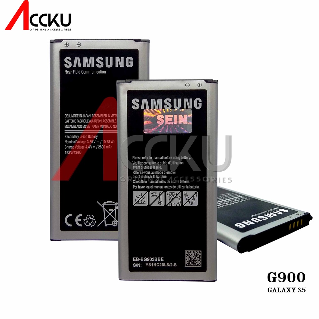 BATERAI BATTERY SAMSUNG S5 / G900F /  G900  / I9600 / EB-BG900BBC ORIGINAL 100%