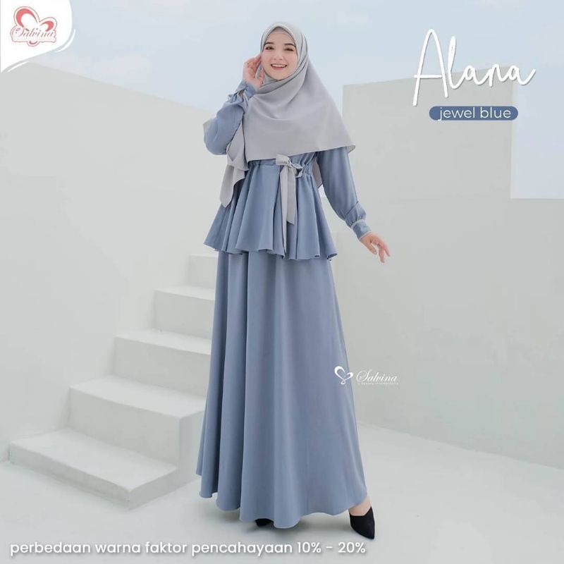 Salvina hijab alana dress series dress remaja terbaru ootd kekinian