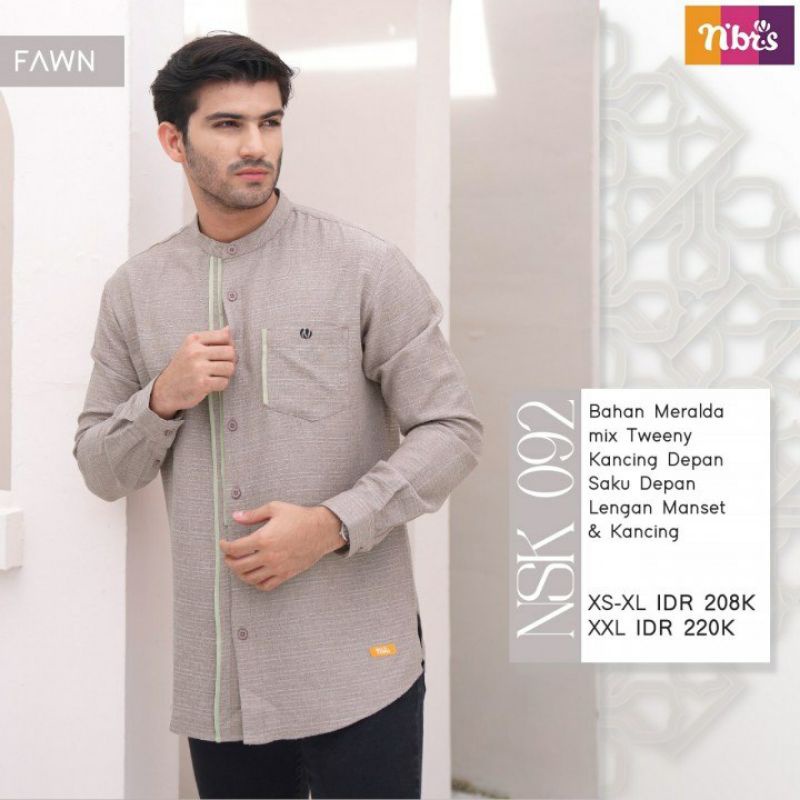 Koko Lengan Panjang - Koko polos Premium Jumbo - Koko Nibras Original