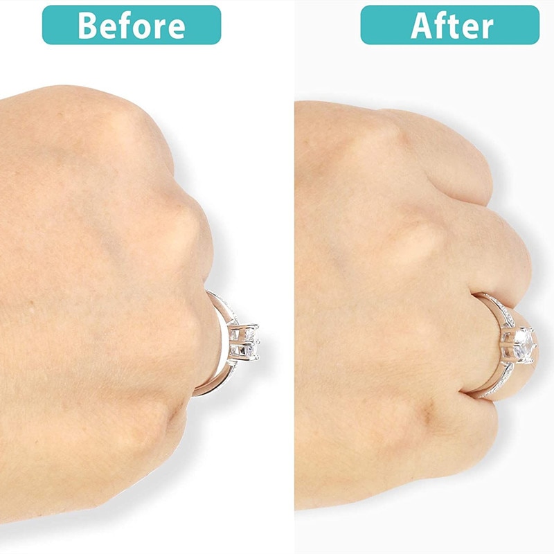 12pcs Invisible Ring Clear Adjuster Size Invisible Fit Any Loose Rings Fix Pad Transparent Regulator Reducer Ring Sizer