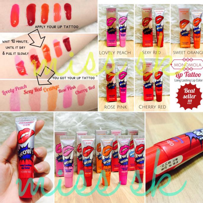 Lips Tattoo Wow Monomola Korea / Tato Bibir / Lip Tatto