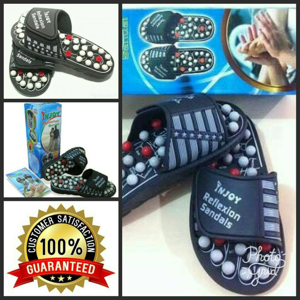 BISA COD Sandal Kesehatan Injoy Sandal Refleksi Sandal Terapi Sendal Kesehatan-S ukuran kaki 37-38
