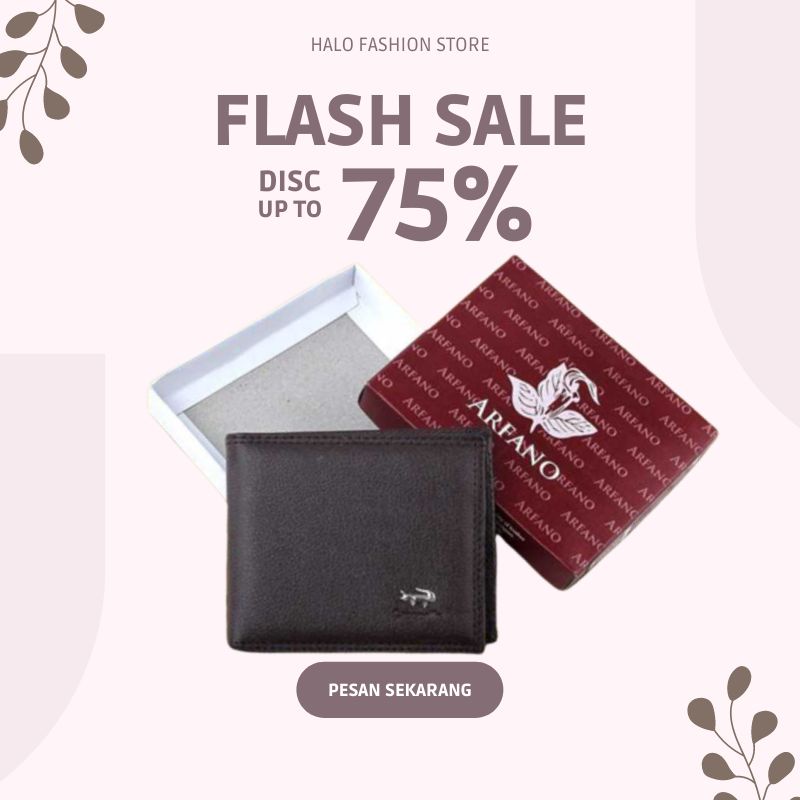 DOMPET PRIA LIPAT PENDEK KULIT SINTETIS ASLI ORIGINAL BRANDED  EKSKLUSIF DOMPET CROCODILE HITAM DAN 