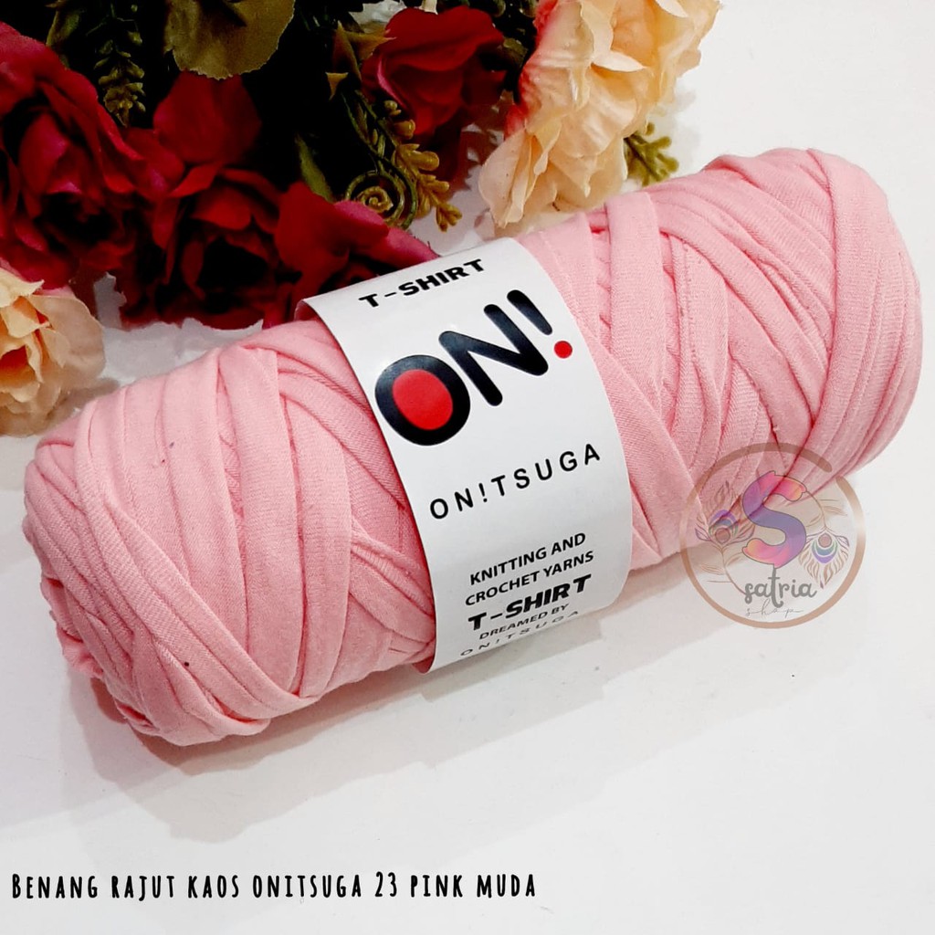 Benang Rajut kaos 23 Pink Muda/Benang Rajut/Benang Onitsuga/pernak penik
