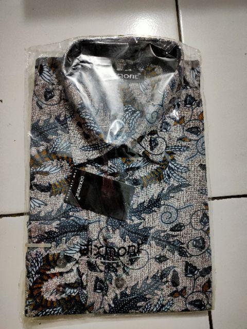 Kemeja Batik Pria Lengan Panjang Bl27 Katun Motif Modern Dixmont Semi Slimfit Premium