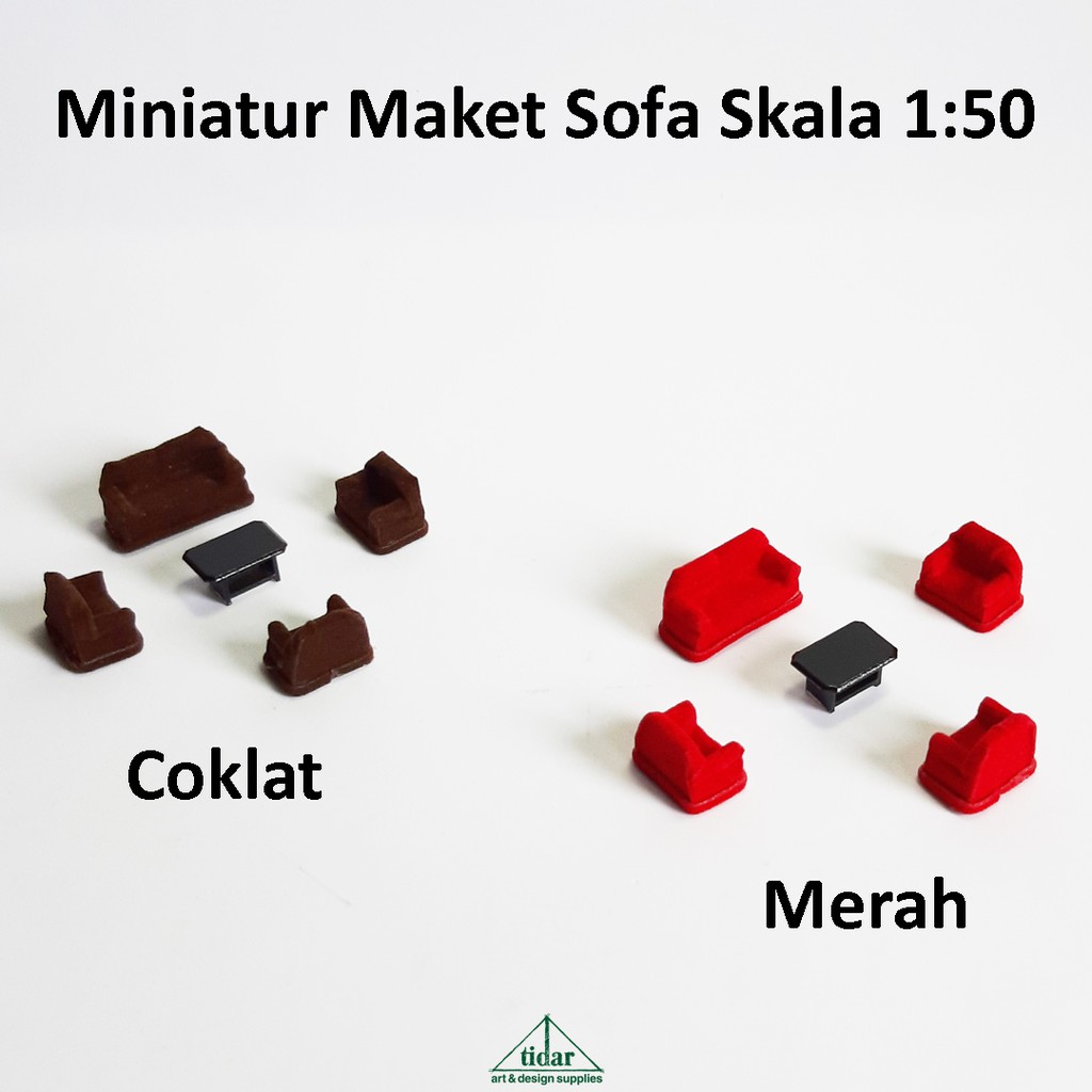 

[MR] HR - Miniatur Maket Set Sofa / Kursi Sofa Busa skala 1:50