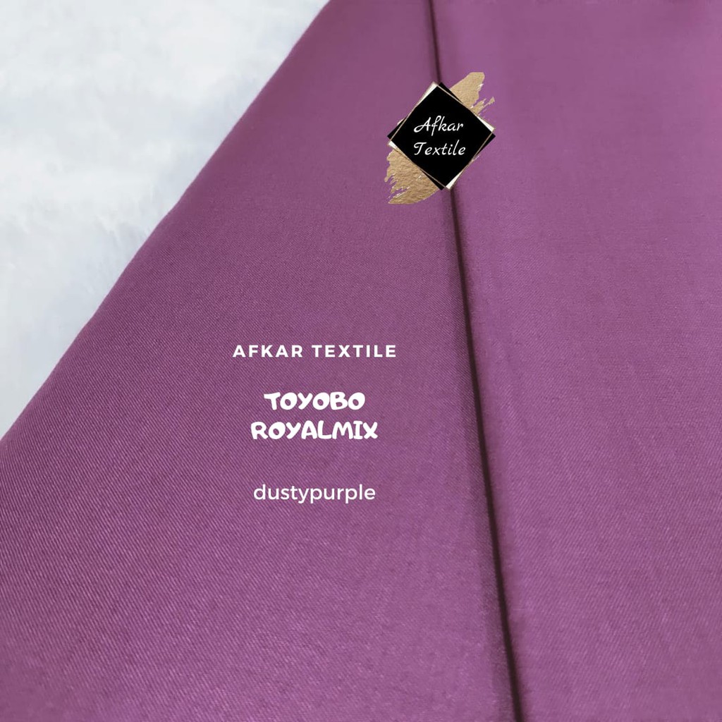 [TERMURAH] KAIN KATUN TOYOBO ROYAL MIX / Royalmix Premium Import / 100% Original Toyobo / Tidak KW-34 Dusty Purple