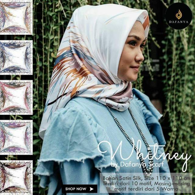 Hijab scarf Segi Empat whitney by Dafa.Untuk grosir seri/random..untuk eceran tandai yg dipilih
