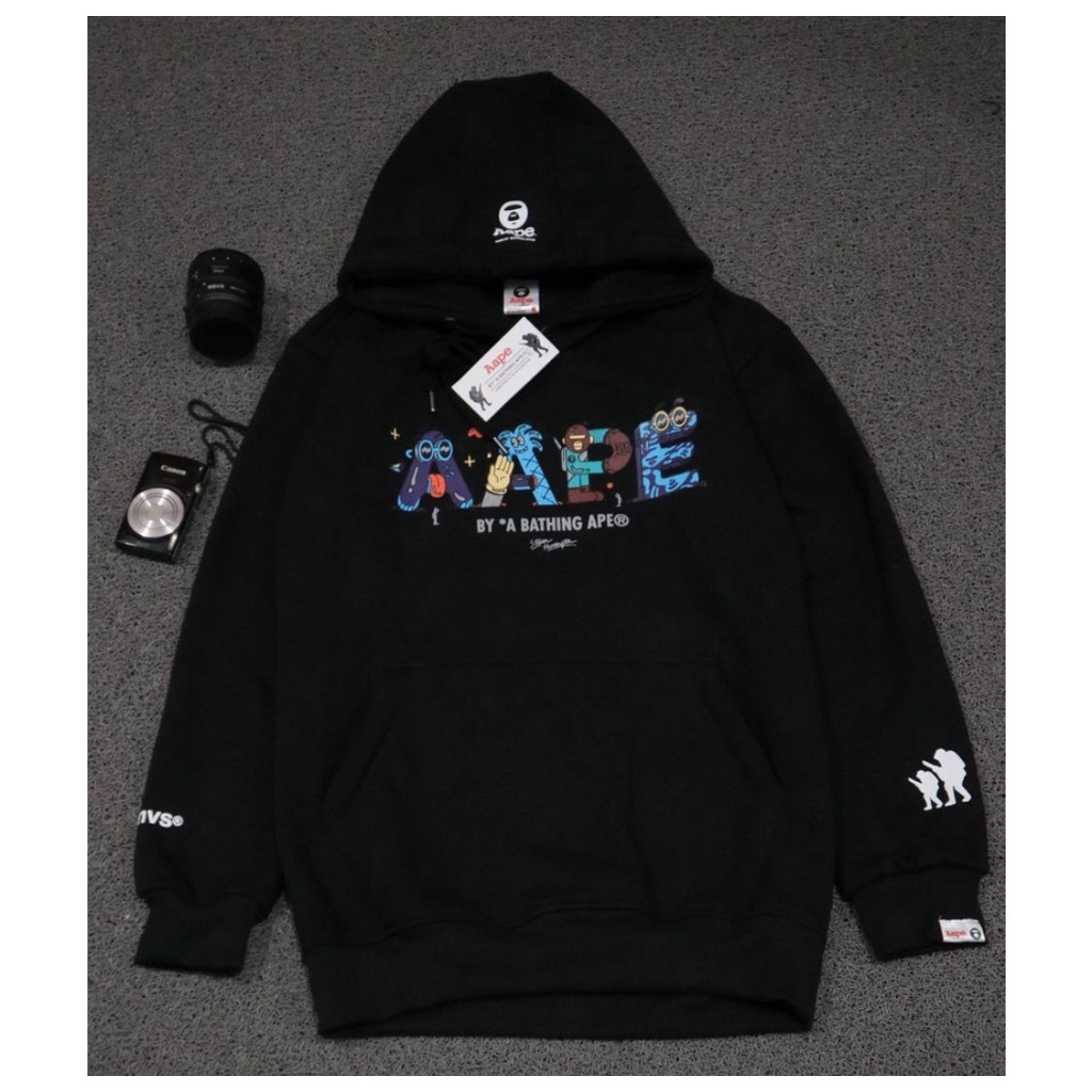 Hoodie  Bape X Aape Crunch l Jaket Sweater Bape X Aape Crunch Premium Hight Quality v1