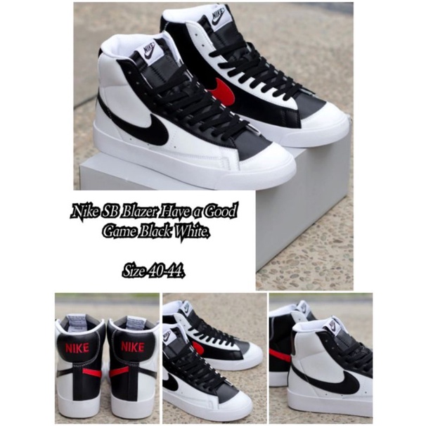 Nike Sb Blazer Have a Good Game Black & White