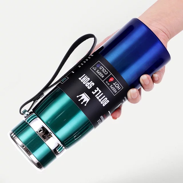 Termos Stainless Premium Panas Dingin 12 Jam 1000ML Termos Botol Minum Travel Hot Cold Thermos Kopi