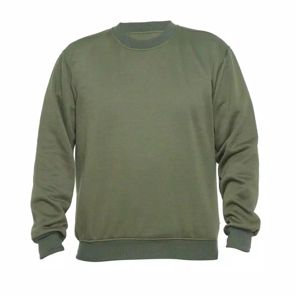BASIC SWITER POLOS | 15 WARNA SIZE M L XL XXL BAHAN FLEECE-Army