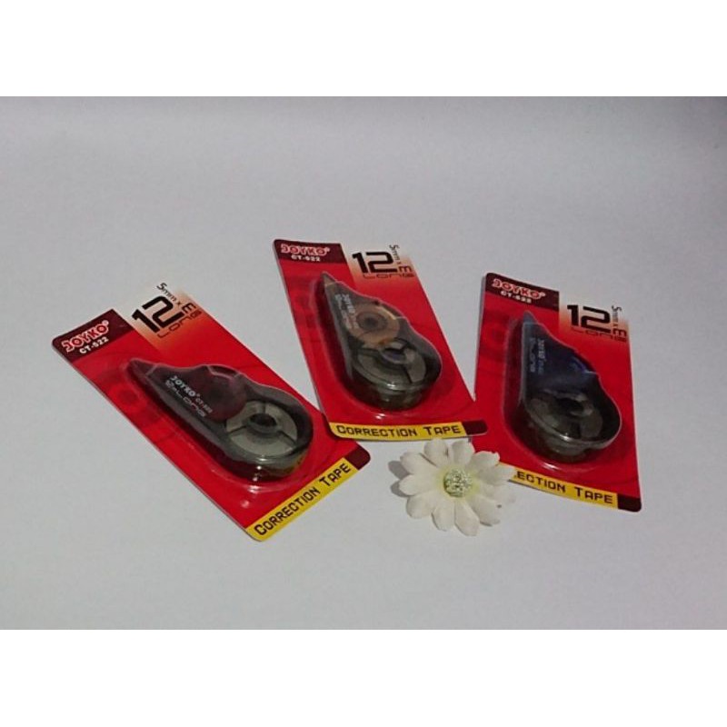 Tip-ex pita/Kertas/kering (Correction Tape) Joyko 12 m