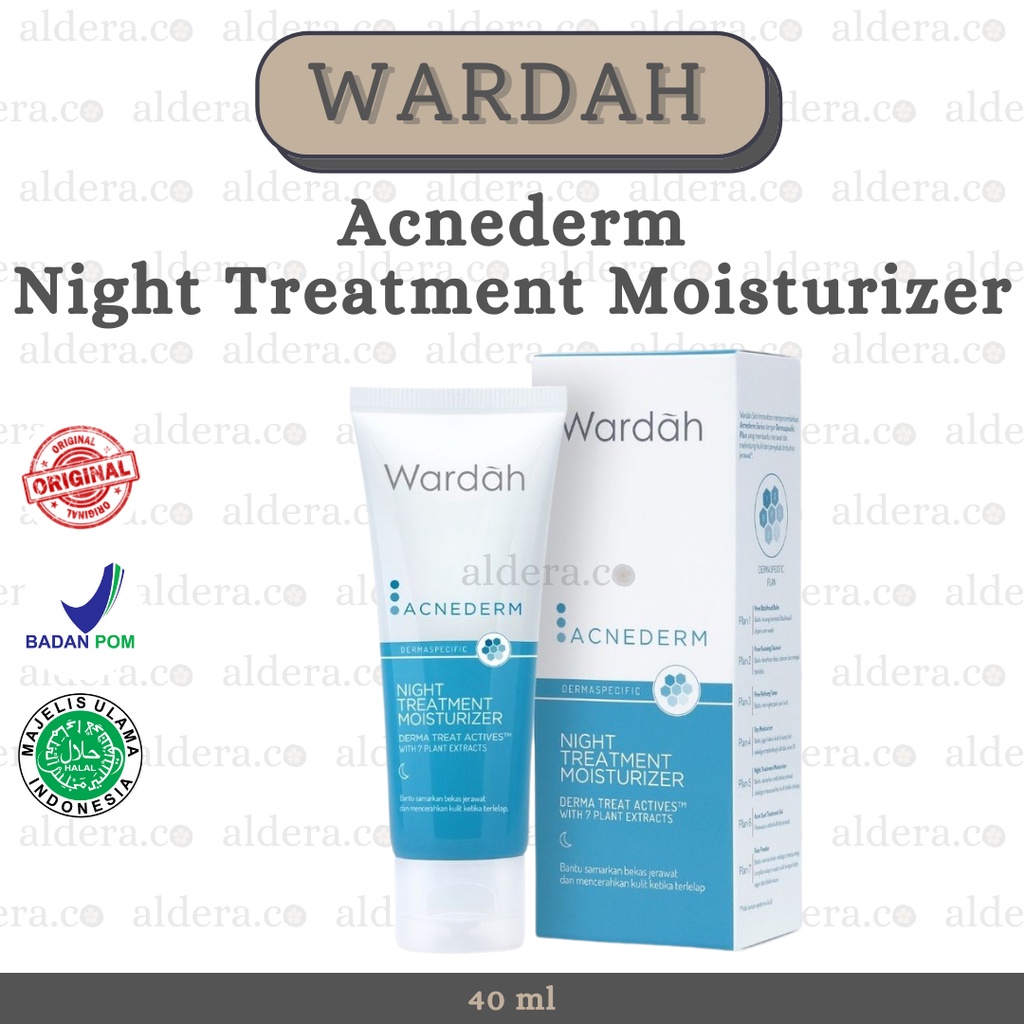 WARDAH Acnederm Night Treatment Moisturizer — Wardah Acnederm Night Cream