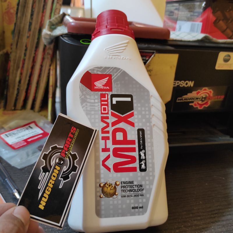AHM Oil MPX1 0,8 Liter 10W-30 SL JASO MA Original Asli Honda