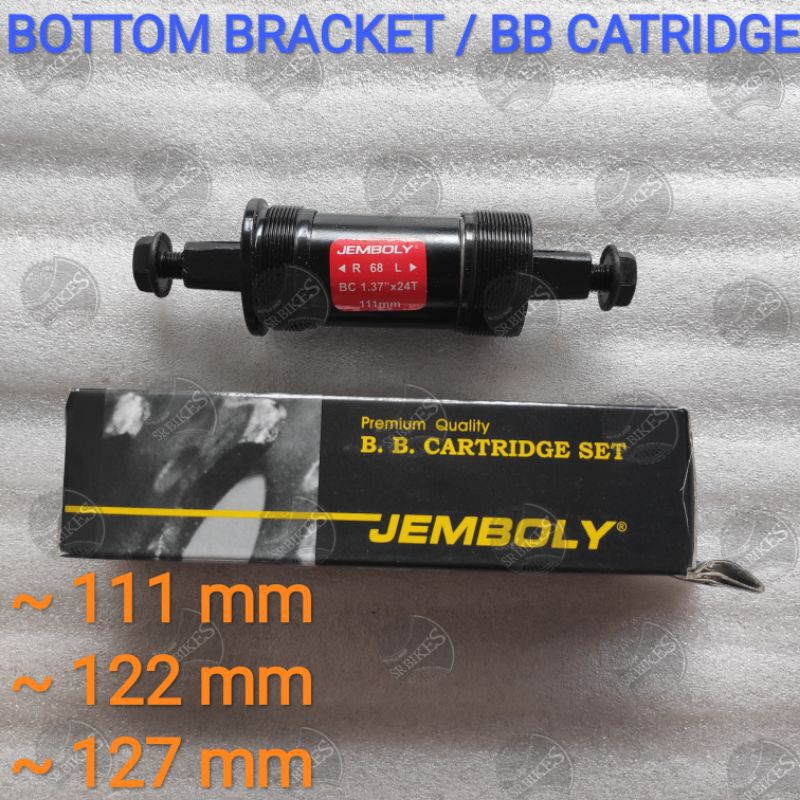 Bottom Bracket BB Kotak Bearing Catridge Set 111 122 127 mm. JEMBOLY