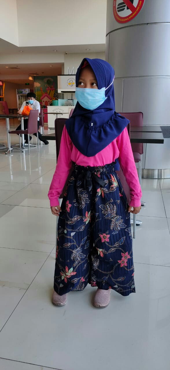 Kulot Plisket Batik Anak