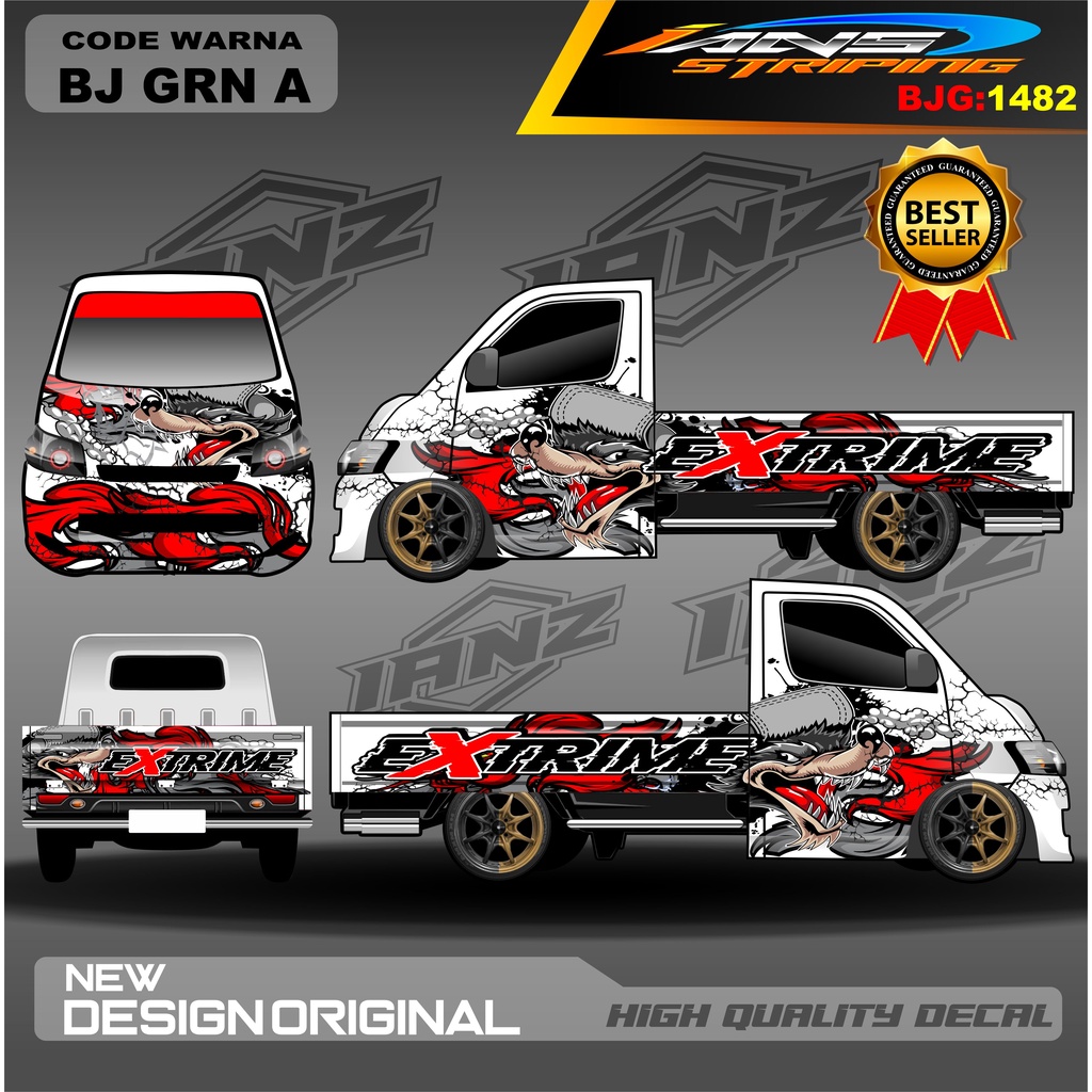 DECAL PICK UP GRANMAX CARRY FULL BODY / DECAL STIKER GRANMAX FREE REQUEST / VARIASI STIKER FULL BODY / STIKER PICK UP / STICKER GRANMAX