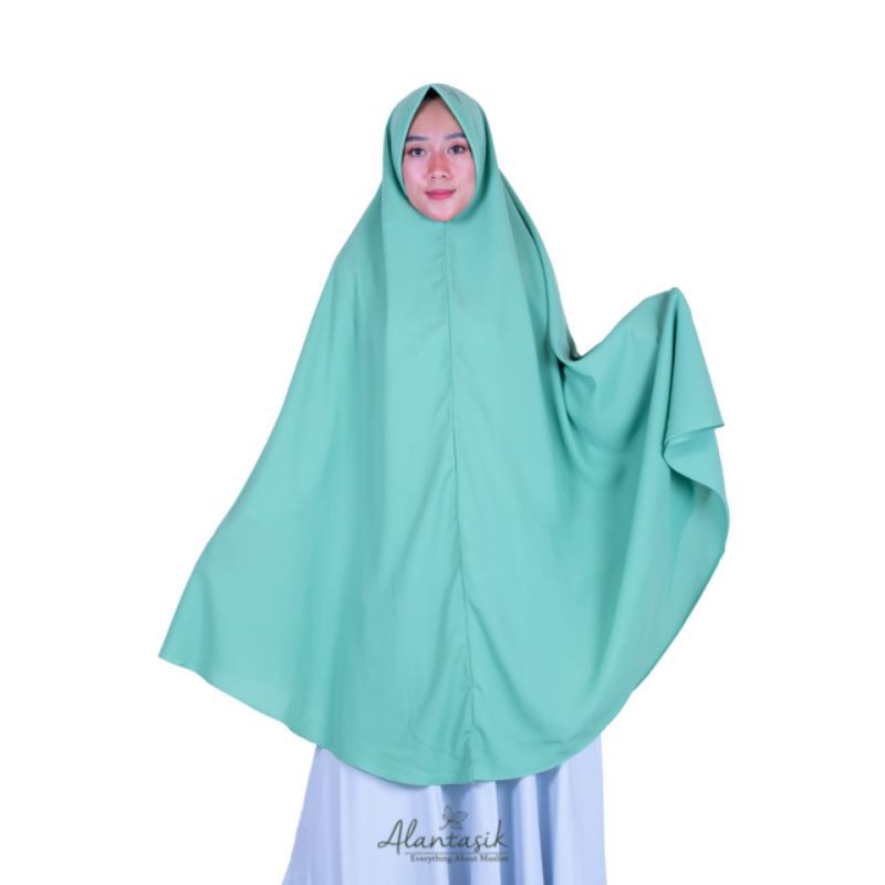 Alantasik - khimar syari XXL super jumbo wolfis  pet antem XXL / jilbab hijab wollpeach R.12