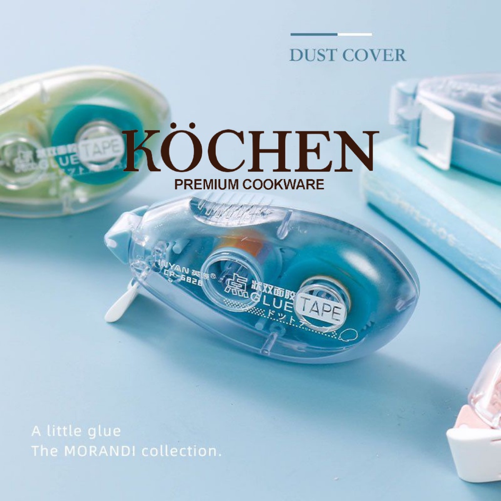 

MYKOCHEN.INA Glue Tape Roller Double Tape Lem Super Kuat Kering Lem Kertas Pita Double Side Berkualitas Journaling Jurnal Aesthetic Untuk Tempel Stikcer Hiasa Buku Diary Scrapbook