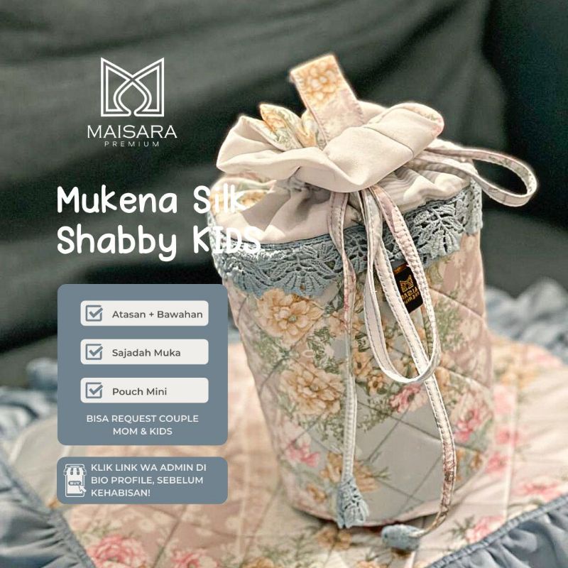 TERGEMES!! Mukena Anak Silk  Maisara Premium-6