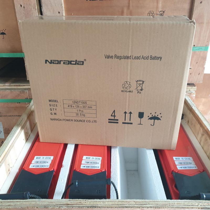 Battery Aki VRLA PLTS Narada 12V 100Ah NEW