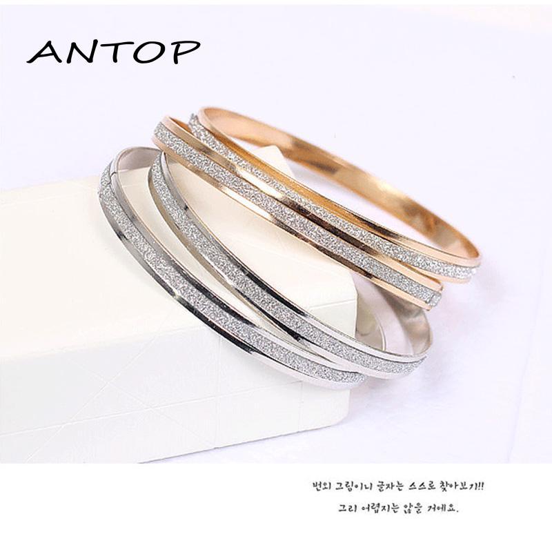 Gelang Tangan Model Bulat Ganda Simple Untuk Wanita