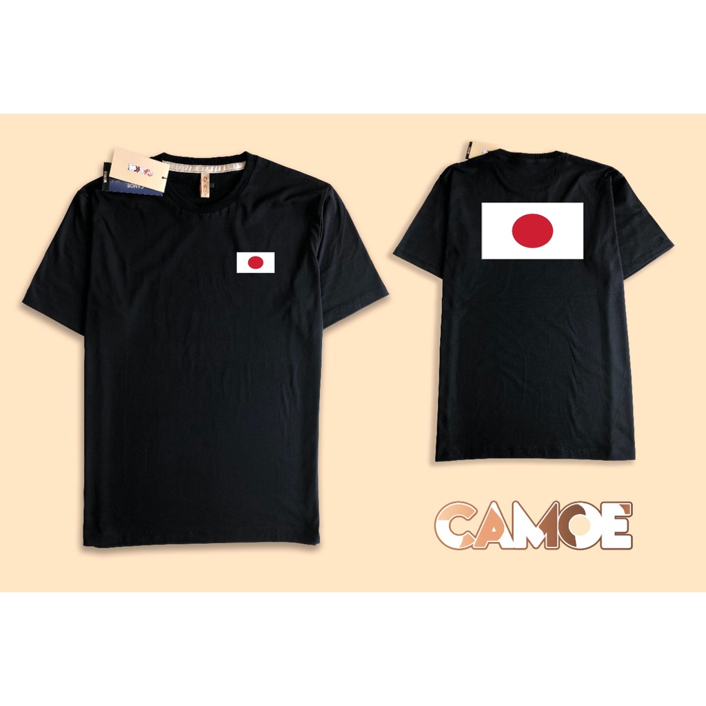 kaos tshirt premium desain bendera jepang full