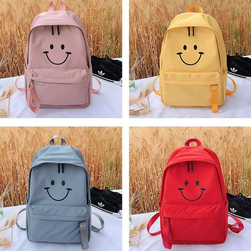 Tas Anak sekolah TK/SD/SMP Baby Bag Tas Ransel Anak Sekolah Karakter perempuan Tas Karakter Emoji