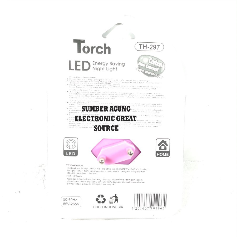 Lampu Tidur Torch TH297 Bunga Mata Hari Wajah LED Hemat Energi Karbon