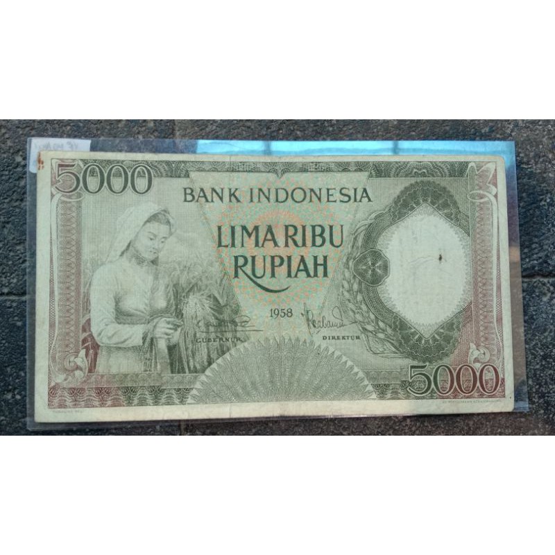 SP-5.000 Rupiah Pekerja Tahun 1958