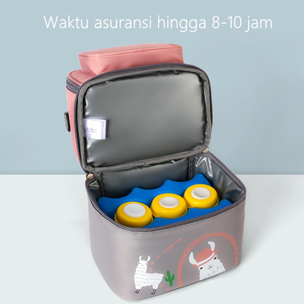 Ivorybaby Cooler bag asi bahan nilon multifungsi diaper bag tas asi