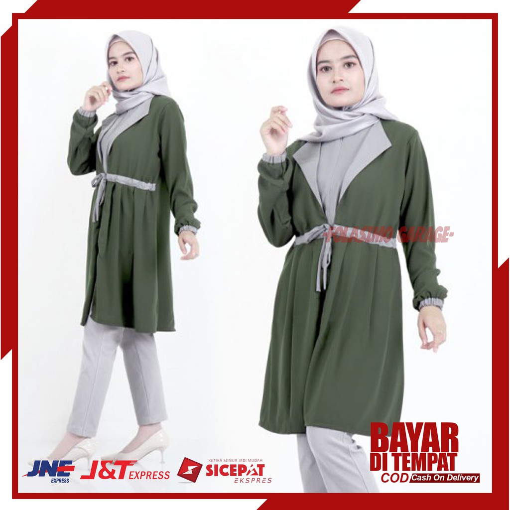 Atasan Tunik / Atasan Wanita Tunik / Atasan Muslim / baju atasan wanita tunik / Lea Tunik