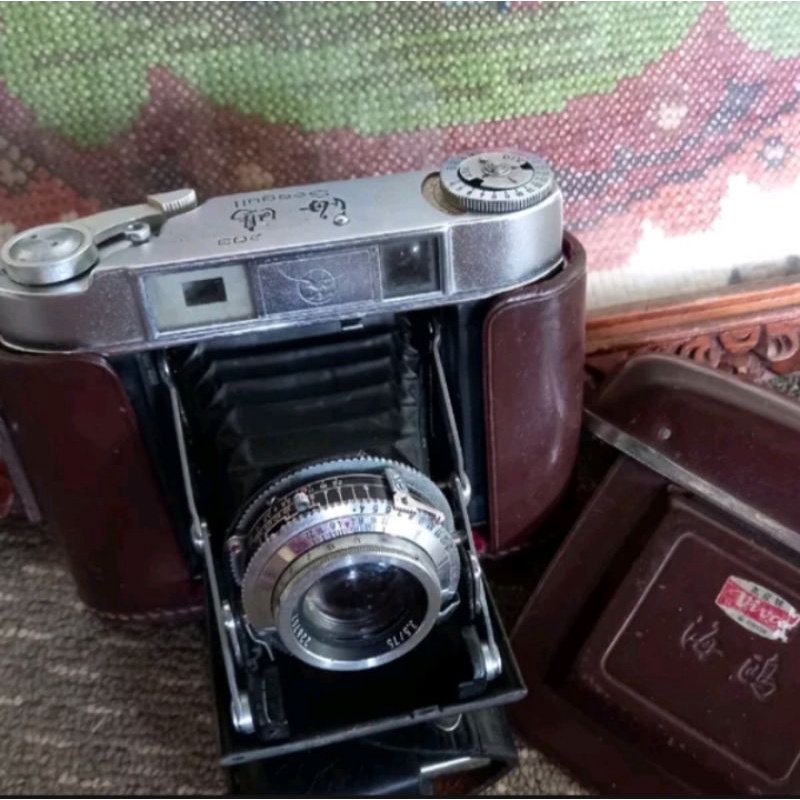 kamera analog seagul 203 antik kuno 35mm film vintage kodok lipat jadul no canon fujica olympus niko