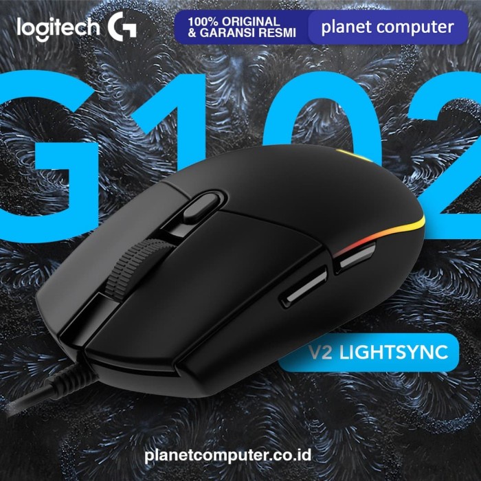 MOUSE LOGITECH GAMING G102 V2 LIGHTSYNC BLACK