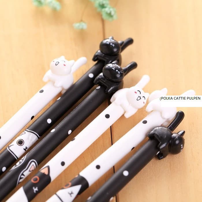 

ABM Grosir - Alat Tulis Pulpen Polka Cattie / Pulpen Karakter / Pena Unik / Bolpoin / Pen Lucu