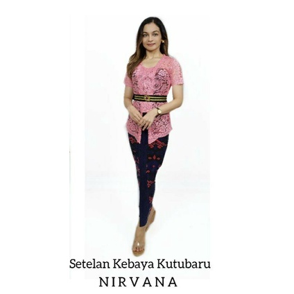 setelan kebaya nirvana Pink salmon