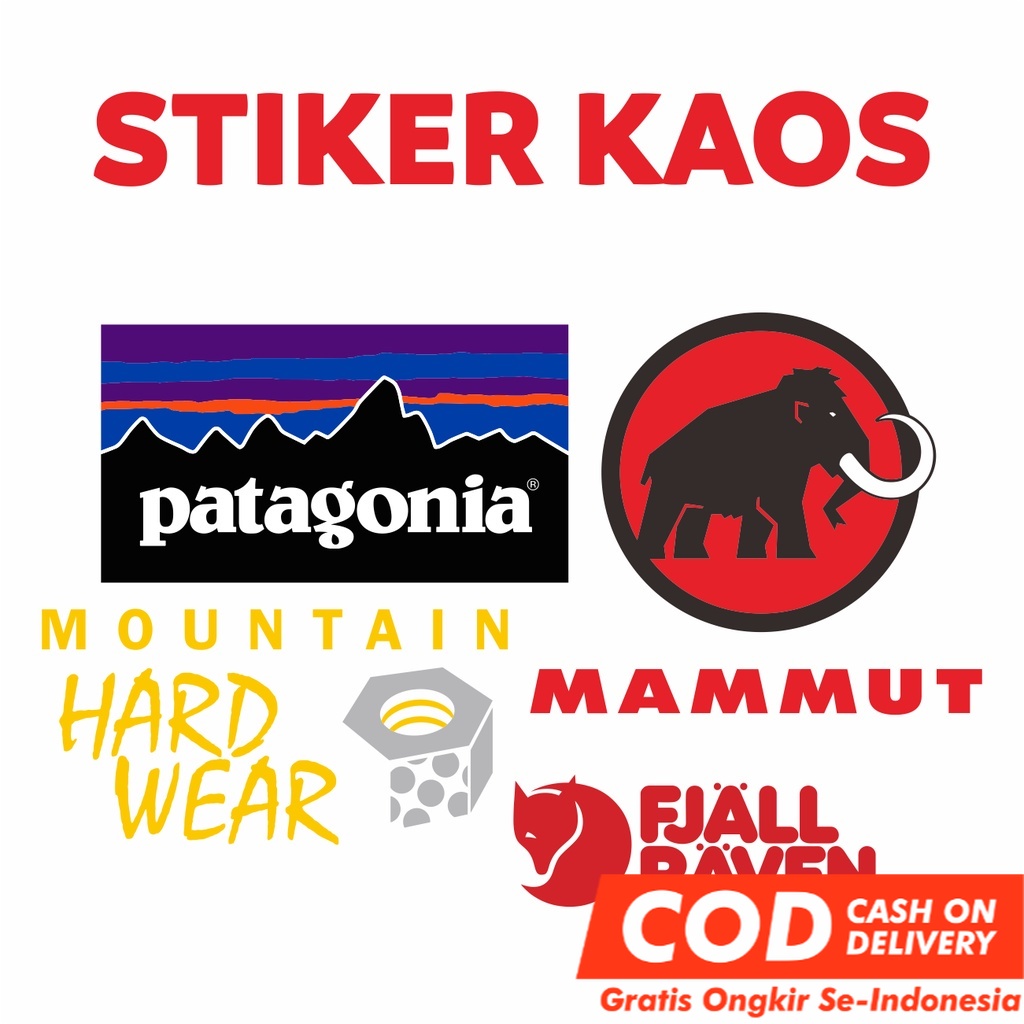 

Sablon Setrika Sticker Kain Outdoor Gear - Stiker Baju - Kartun - ondol - Stiker label nama / Iron on Sticker / Iron Patch / Sablon Baju patagonia lafuma berghaus DTF